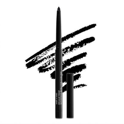 wet n wild Mega Last Breakup Proof Waterproof Retractable Gel Eyeliner - Ultra Pigmented 16-Hour Long Wear, Smudge Proof Satin Finish Formula, Cruelty-Free & Vegan - Charcoal wet n wild