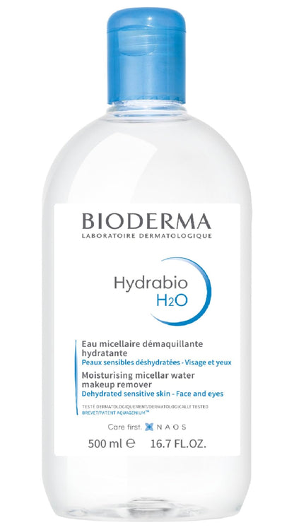 Bioderma - Hydrabio H2O - Micellar Water - Cleansing and Make-Up Removing - for Dehydrated Sensitive Skin , 16.91 Fl Oz (Pack of 1) Bioderma