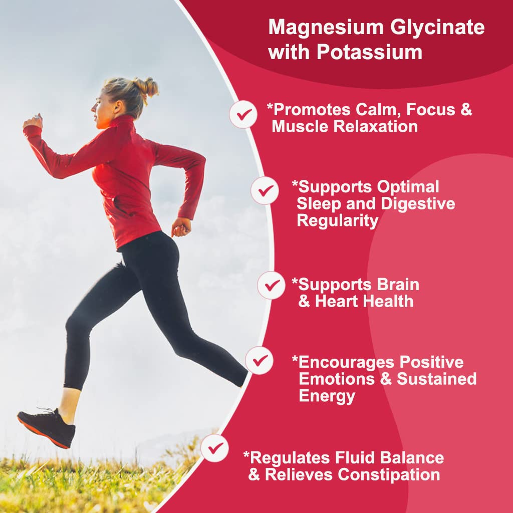 Magnesium Glycinate Gummies 400 mg with 100 mg Composite magnesium - Chelated Magnesium Potassium Supplement with Vitamin D, B6 Supports Calm, Sleep, Memory & Muscle GONGOTA