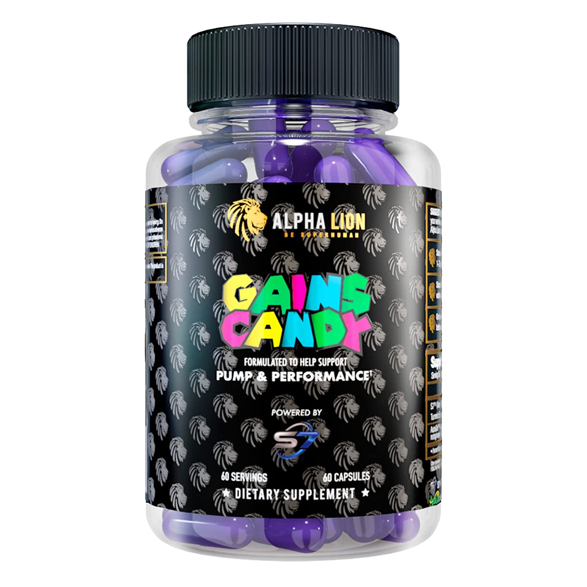 ALPHA LION Gains Candy, Pills that Support Weight Loss, Energy Supplements, 100% Natural Extract, Calorie Burning, Regulates Healthy Metabolism, 60 Capsules (Fat Loss - CaloriBurn®)