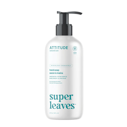 ATTITUDE Hand Soap, EWG Verified, Unscented, 16 oz BIO SPECTRA ATTITUDE
