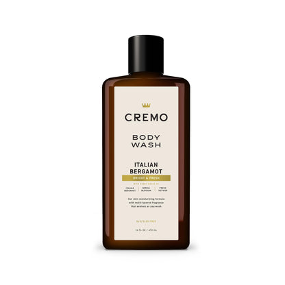 Cremo Body Wash for Men, Rich-Lathering Italian Bergamot, 16 Fl Oz Cremo