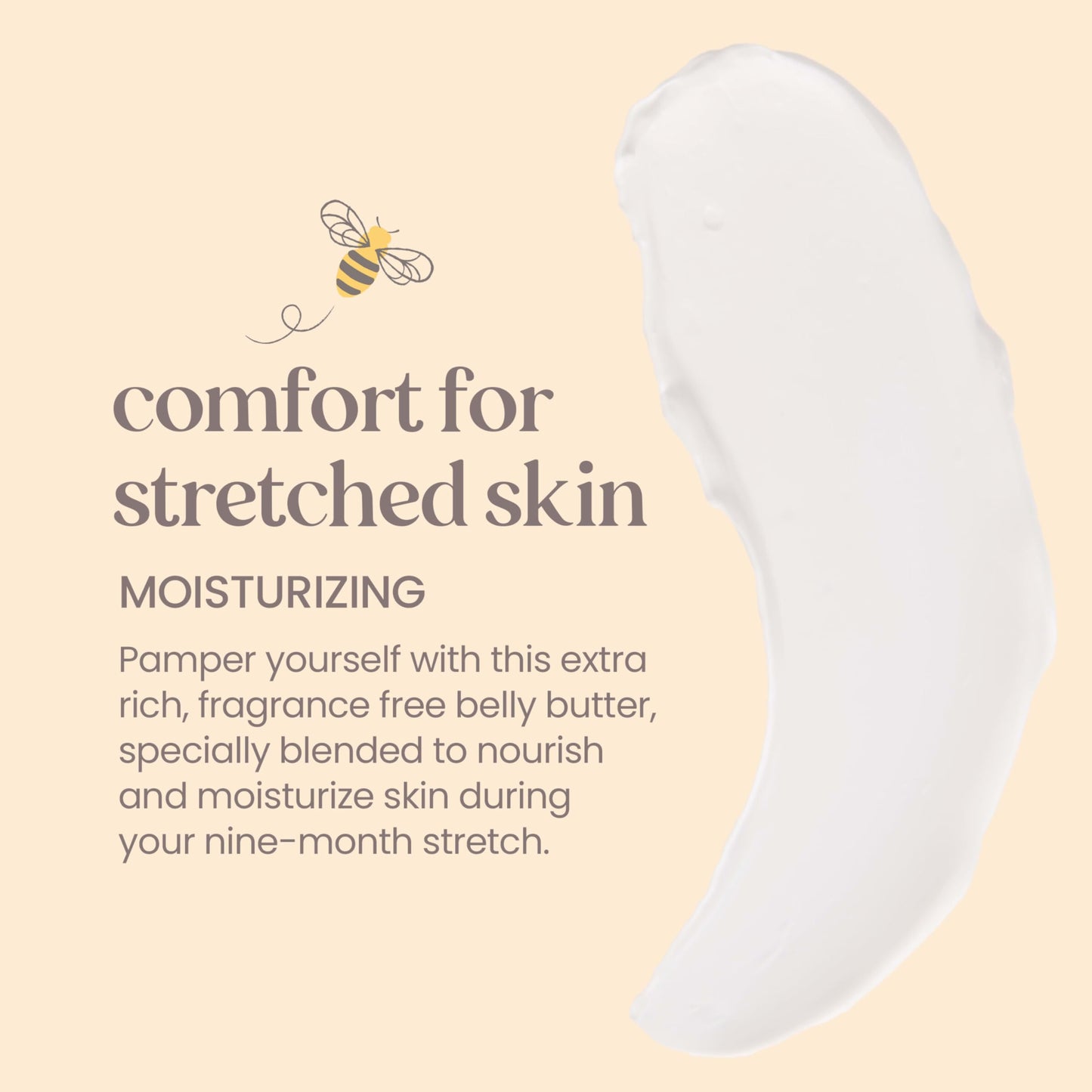 Burt's Bees Mama Belly Butter Stretch Mark Cream for Pregnancy Massages Body & Reduces Scar Appearance, Prenatal & Postnatal Tummy Skin Care Burt's Bees