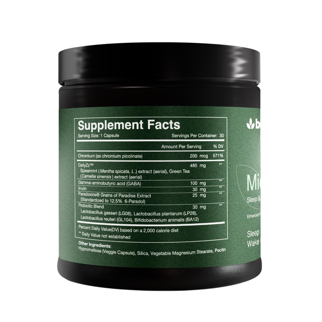 MidnightSlim™ | Advanced Nighttime Weight  | Maximum Strength Metabolism Support, Digestive Health, Peaceful Sleep | Premium Probiotic Complex | 30 Capsules Body Leaf