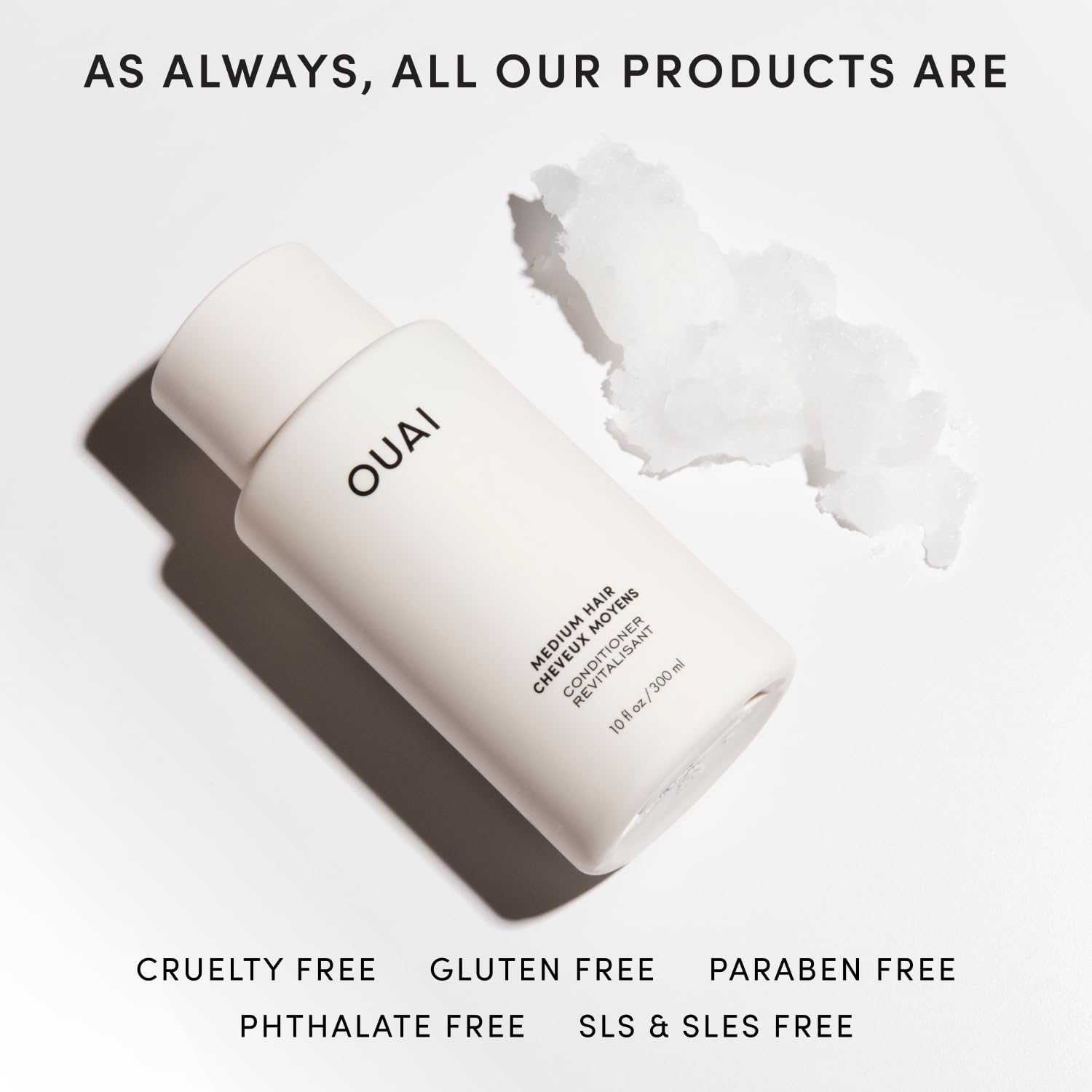 OUAI Medium Conditioner Refill - Hydrating Hair Conditioner with Coconut Oil, Babassu Oil, and Keratin - Strengthens, Repairs and Adds Shine - Paraben and Phthalate Free Hair Care Products (32 Oz) OUAI buy australia supplements