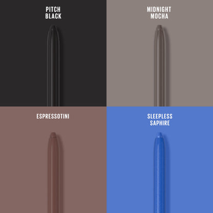 Maybelline Tattoo Studio Automatic Gel Pencil Waterproof Eyeliner, Blendable, Smudge Resistant, Matte Eyeliner For Up To 36HR Wear, Pitch Black (Smokey Black), Packaging May Vary MAYBELLINE
