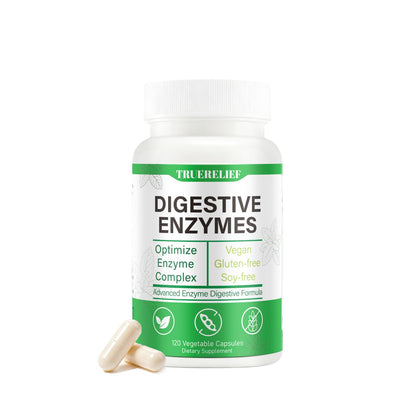 Complete Digestive Enzymes Supplement for Gut Health & Bloating Relief - Enhanced with Lipase Amylase Bromelain for Protein Carb ZYGCDZ
