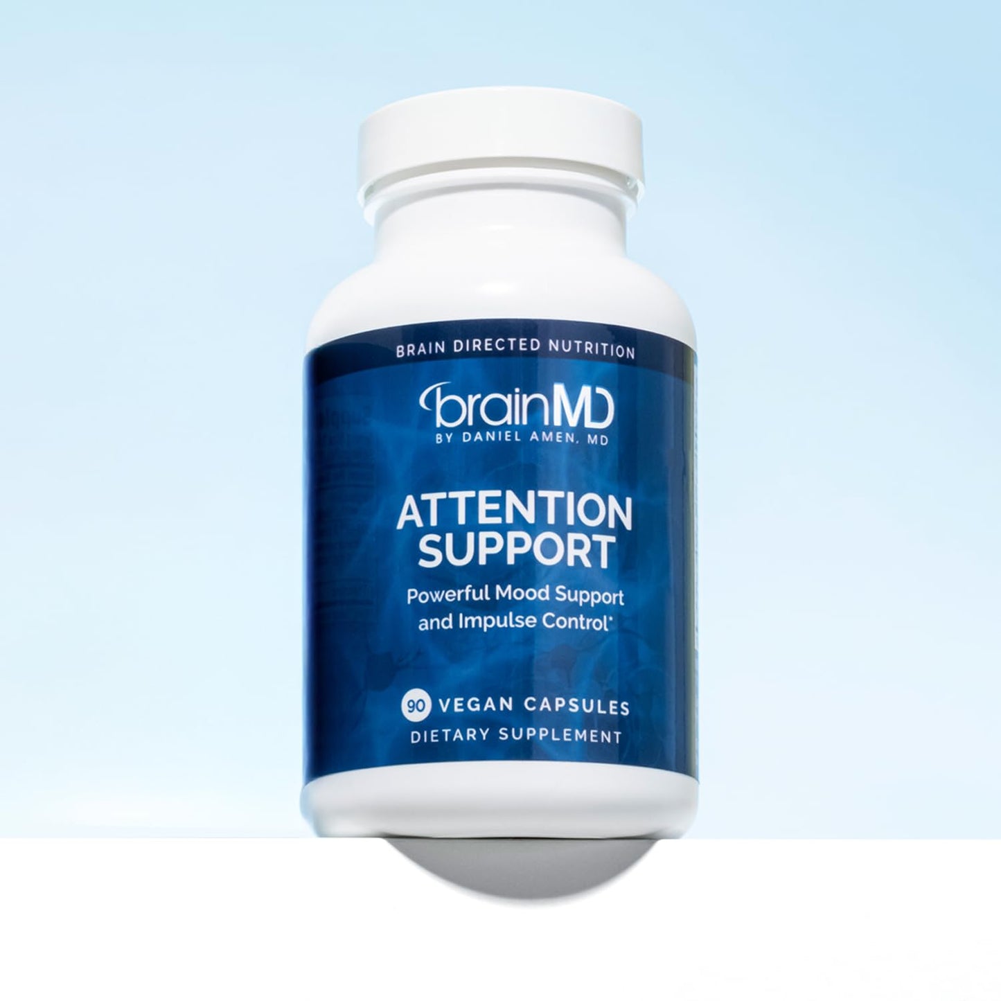 BRAINMD Dr Amen Attention Support - 90 Capsules - Promotes Mental Focus & Impulse Control - Gluten Free - 30 Servings