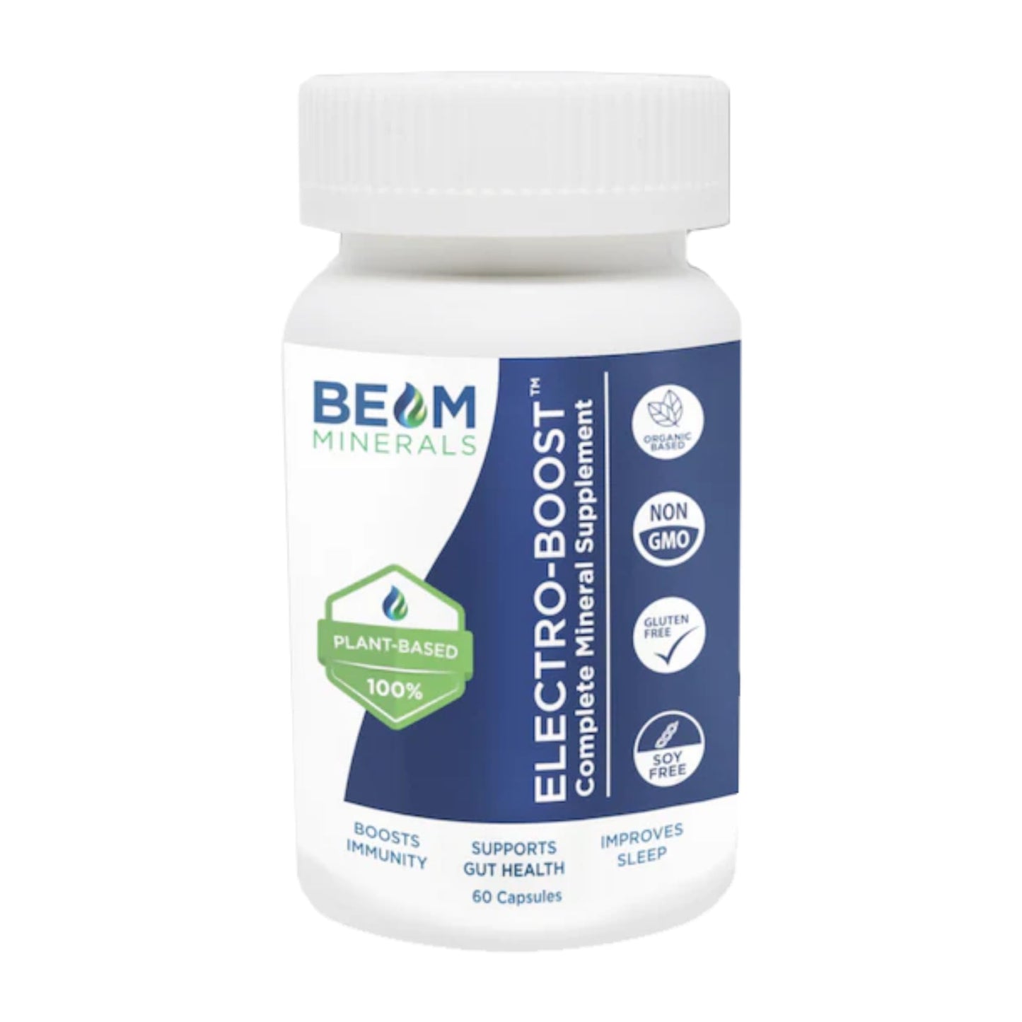 Beam Minerals Complete Multi-Mineral Capsules | Electro-Boost Plant-Based Electrolytes and Micronutrients for Men and Women | Help to Boost Immunity, Support Gut Health BEAM MINERALS