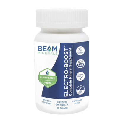 Beam Minerals Complete Multi-Mineral Capsules | Electro-Boost Plant-Based Electrolytes and Micronutrients for Men and Women | Help to Boost Immunity, Support Gut Health BEAM MINERALS