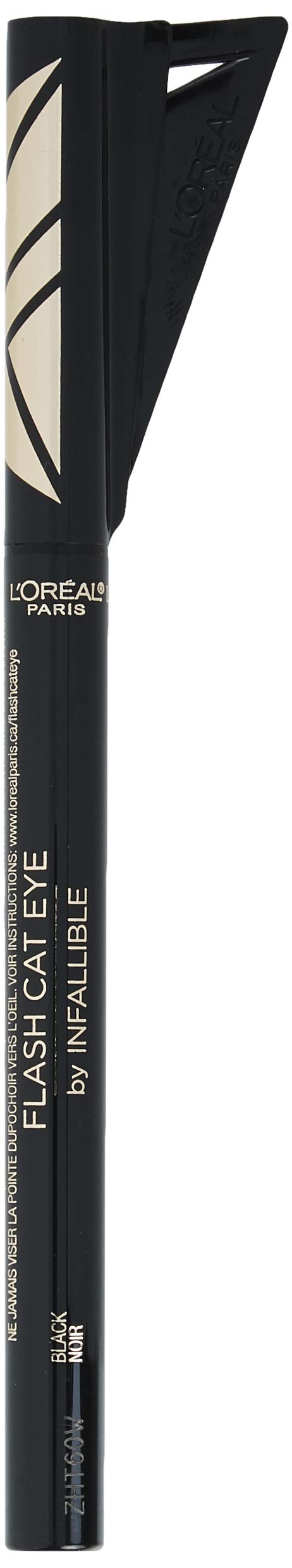 L'Oreal Paris Makeup Infallible Flash Cat Eye Waterproof Liquid Eyeliner, Black, 0.44 oz. L'Oreal Paris