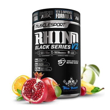 Rhino Black Pre Workout V2 - Preworkout Powder Supplement for Men & Women Musclesport buy australia supplements