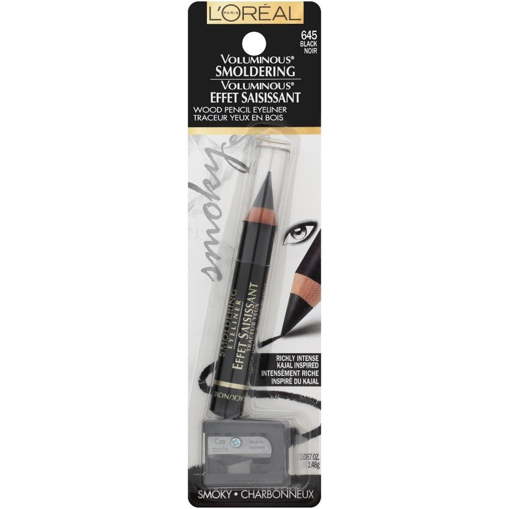 L'Oreal Paris Voluminous Smoldering Eyeliner, Black, 0.056 Oz, 1 Count L'Oreal Paris