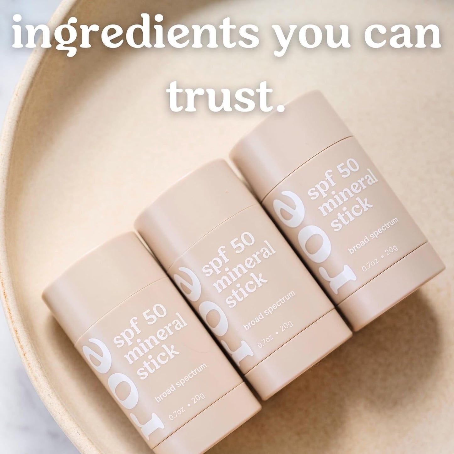 Roe Wellness- Mineral Sunscreen Stick SPF 50 Reef Safe Roll-On Clean Ingredients Zinc Oxide Sun Protection | Face & Body UVA & UVB | Great For Kids, Toddlers, Newborns & Adults