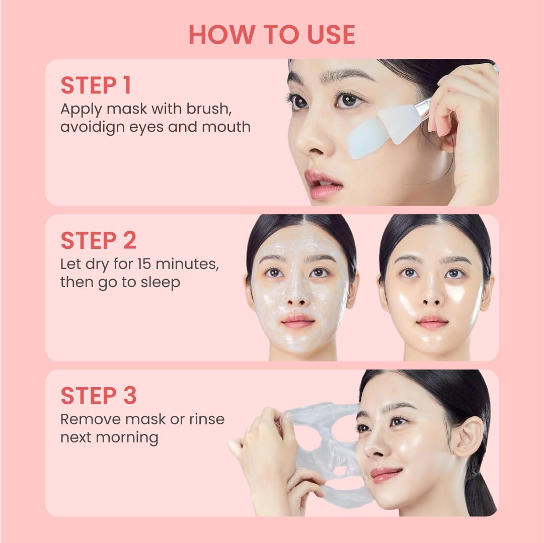 QUIA Collagen Wrapping Mask 75ml - Clinical +92% Firmer Appearance - Overnight Glass Skin Peel Off - Korean Skincare QUIA Beauty