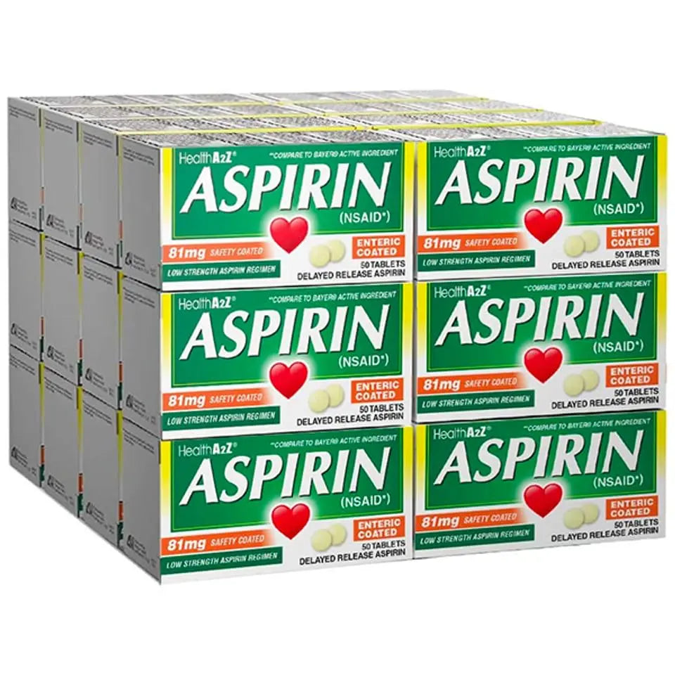 HealthA2Z Aspirin 81mg Low Strength | Enteric Coated | 24 Packs of 40 Counts (960 Tablets Total) | Value Package HealthA2Z buy australia supplements