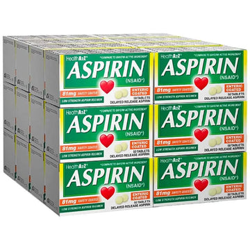 HealthA2Z Aspirin 81mg Low Strength | Enteric Coated | 24 Packs of 40 Counts (960 Tablets Total) | Value Package HealthA2Z buy australia supplements