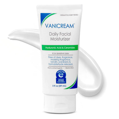 Vanicream Daily Facial Moisturizer, Face Cream with 5 Key Cermides & Hyaluronic Acid, 3 Fl Oz, Formulated Without Common Irritants for Sensitive Skin, Lightweight, Non-Greasy Hydration Gsupps Australia