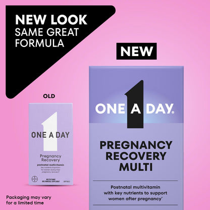 One A Day Postnatal Vitamins for Women, Postnatal Multivitamin with Folic Acid, Omega-3 DHA, B Vitamins, Support Immune Health, Breastfeeding ONE A DAY