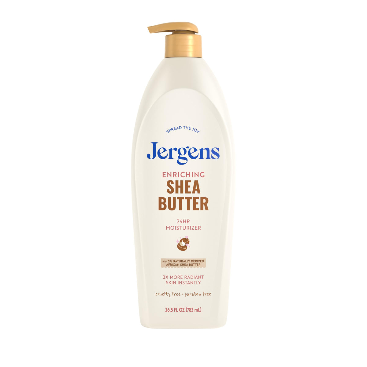 Jergens Shea Butter Body Lotion, Deep Moisturizer for Dry Skin, 26.5 fl oz Jergens