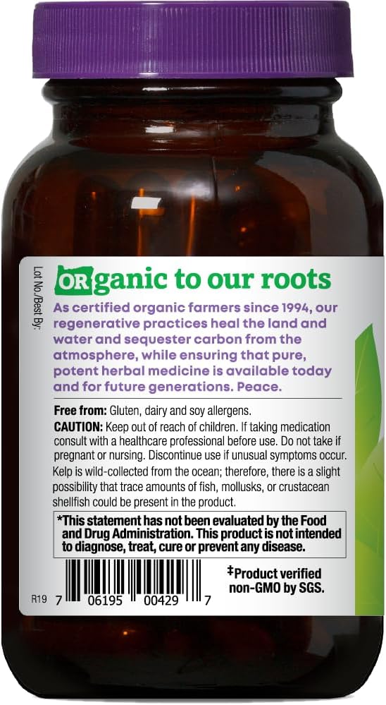 Oregon's Wild Harvest Kelp Organic Supplement | Natural Source of Iodine | Vegan Capsules, 90 Count Gsupps Australia