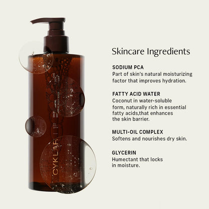 CYKLAR Sensorial Multi-Oil Body Wash Cleanser, Sacred Santal 16.5 Fl Oz CYKLAR
