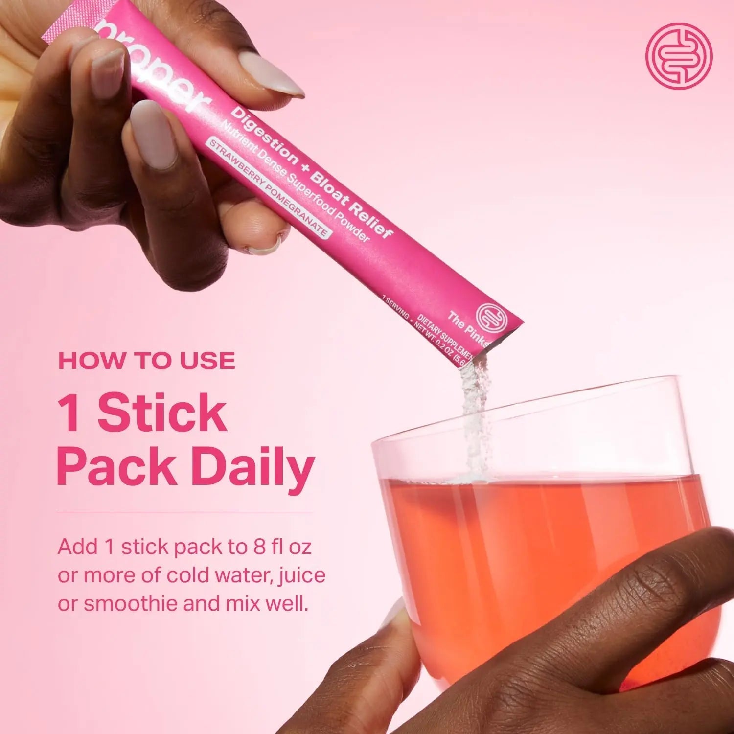 Proper, The Pinks Digestion and Bloat Relief. Drink Mix with Gut Health Probiotics, Prebiotics, Beet Root & Enzymes for Digestive Support. Bloating and Microbiome Supplement for Women and Men Proper buy australia supplements