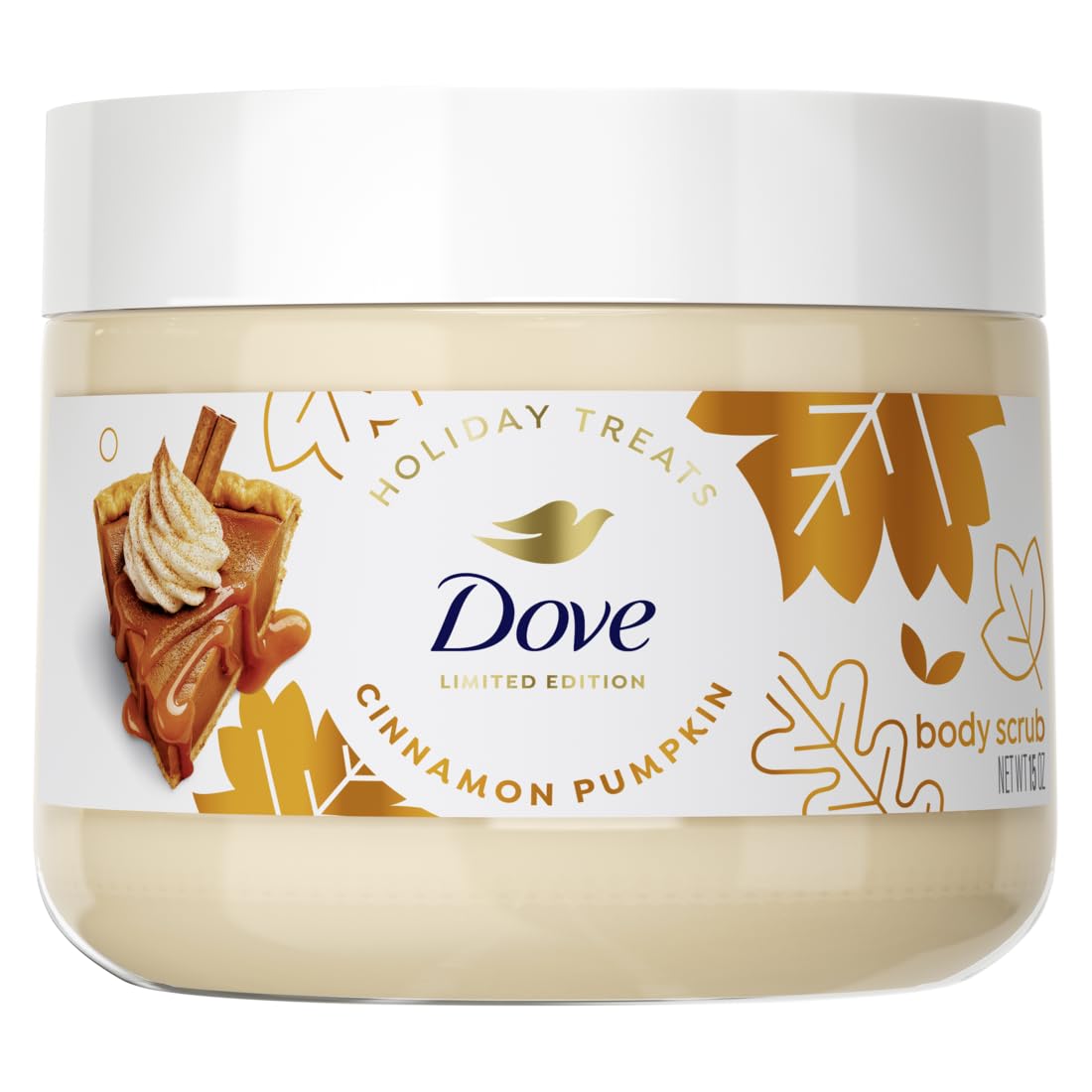 Dove Cinnamon Pumpkin Pie Body Scrub Exfoliates & Moisturizes Skin 15 OZ Dove