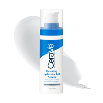 CeraVe Hyaluronic Acid Serum for Face, Hydrating Serum for Dry Skin, 1oz CeraVe