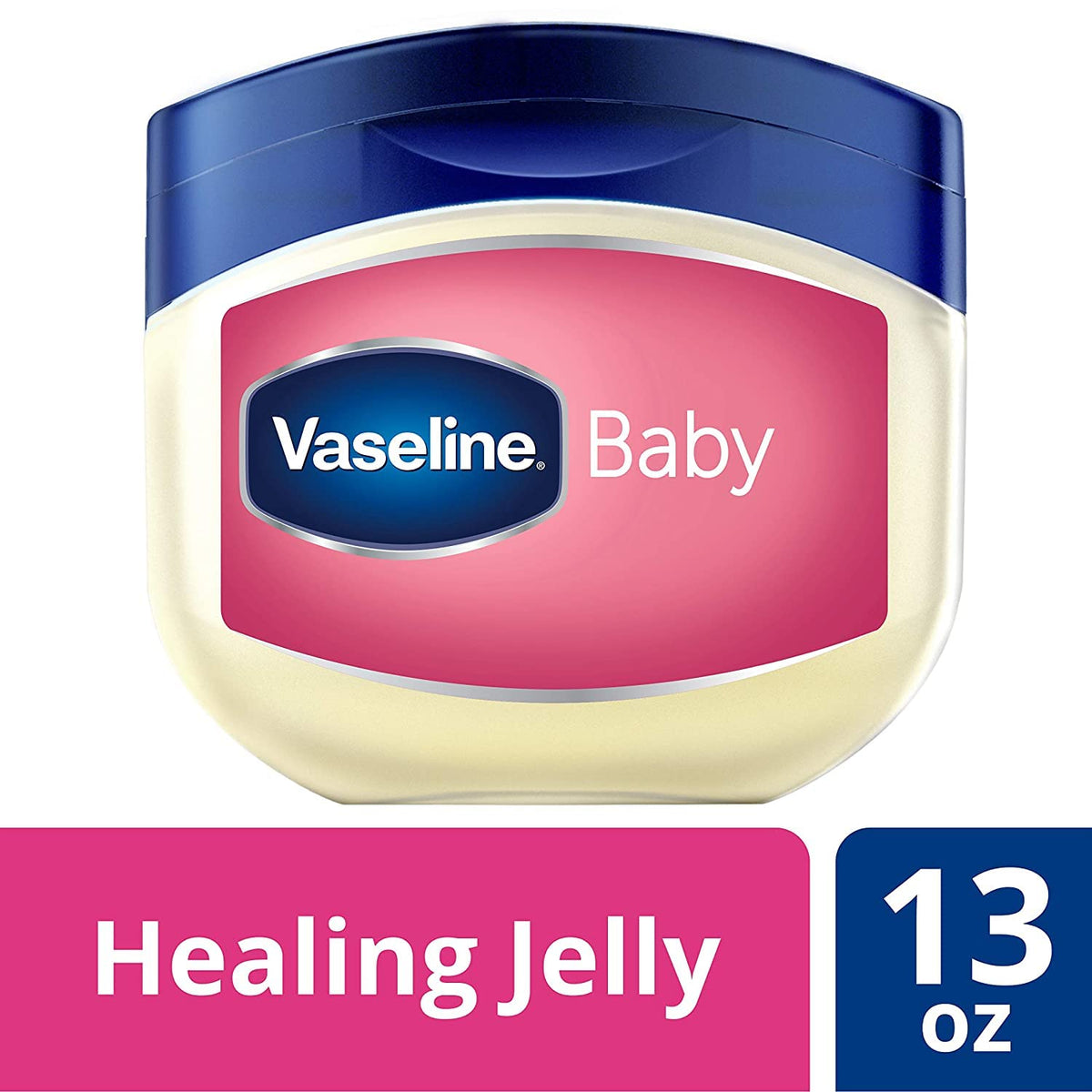 Vaseline Baby Petroleum Healing Jelly for Diaper Rash & Dry Skin 13oz 4ct Vaseline