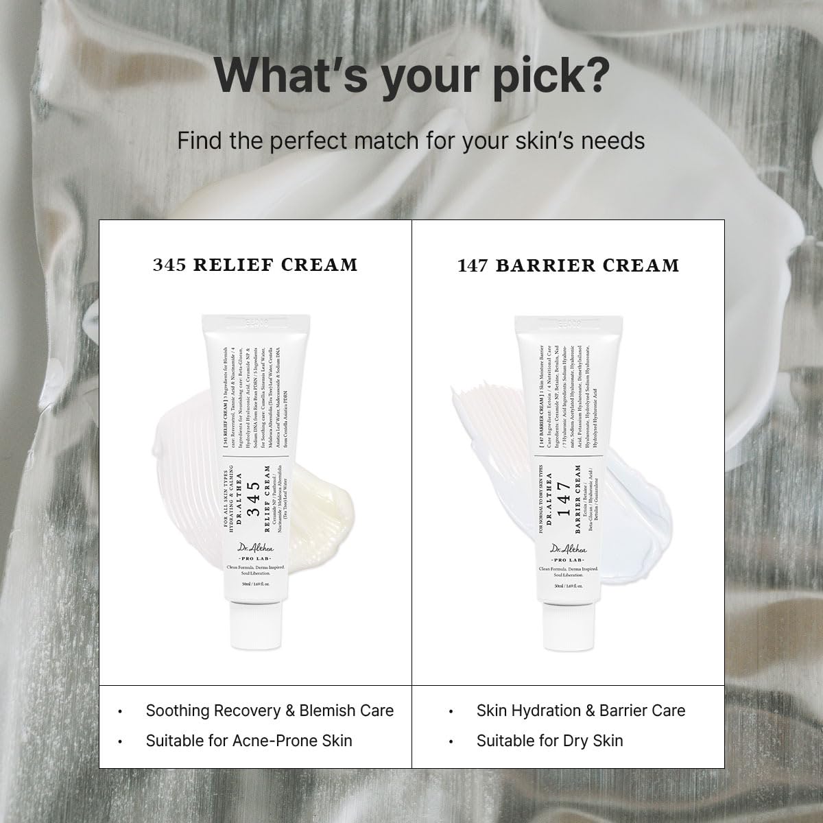 Dr.Althea 147 Barrier Cram, Korean Skincare, 1.69 Fl Oz (Ver.2 - Pack of 1) Dr.Althea