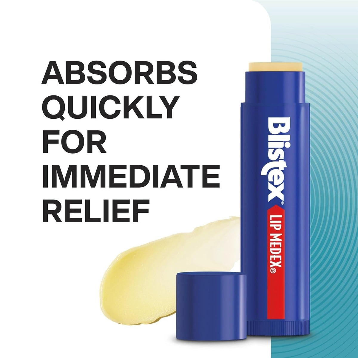 Blistex Lip Medex Medicated Lip Balm, 24 Hr Moisture, 0.15 oz, 3 Count Blistex
