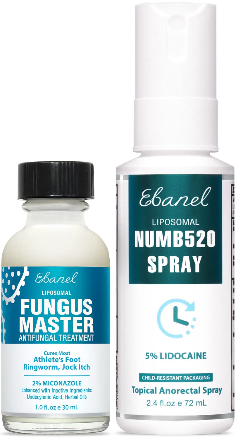 Ebanel Bundle of Fungus Treatment 1 Oz, and Lidocaine Numbing Spray Ebanel buy australia supplements