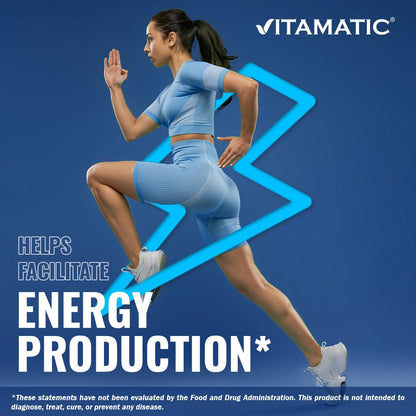 Vitamatic Vitamin B12 1000 mcg Fast Dissolve – 365 Tablets – Natural Berry Flavor – Supports Energy Metabolism Vitamatic