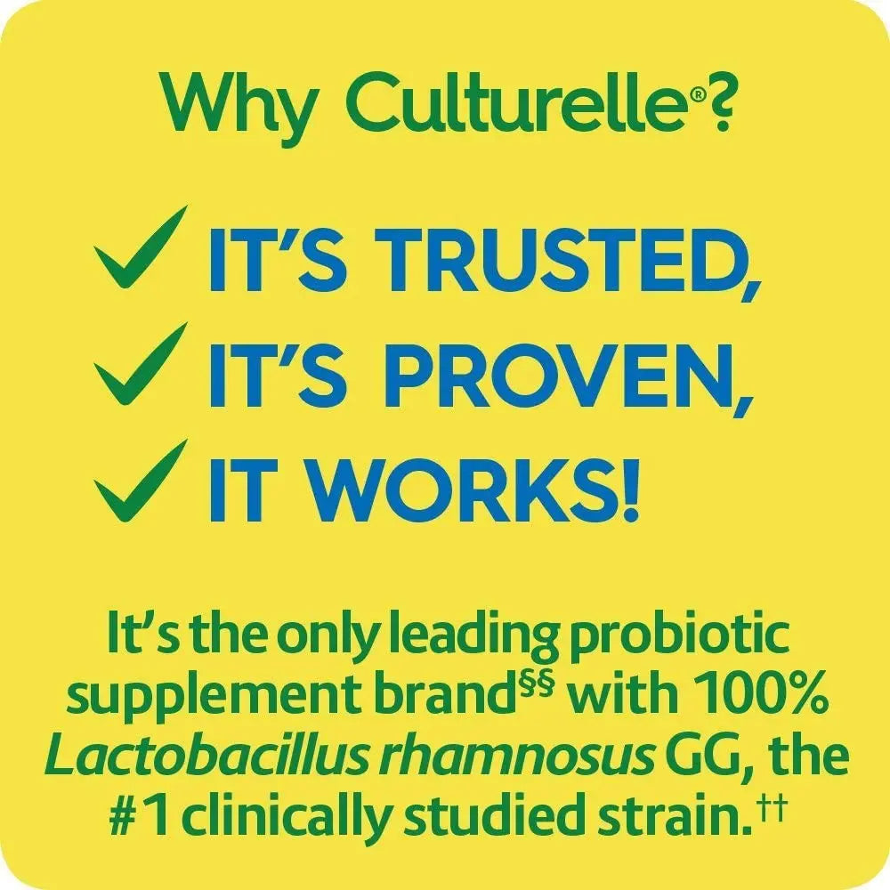 Culturelle Health & Wellness Daily Probiotic for Women & Men - 30 Count - 15 Billion CFUs & A Proven-Effective Probiotic Strain Support your Immune System- Gluten Free, Soy Free, Non-GMO Culturelle buy australia supplements