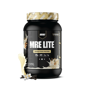 REDCON1 MRE LITE Whole Food Protein Powder, Vanilla Milkshake - Lactose Free & Sugar Free Meal Replacement with Animal Protein Blends - Easy to Digest Formula - Only 1g Carb per Serving (30 Servings) REDCON1 buy australia supplements