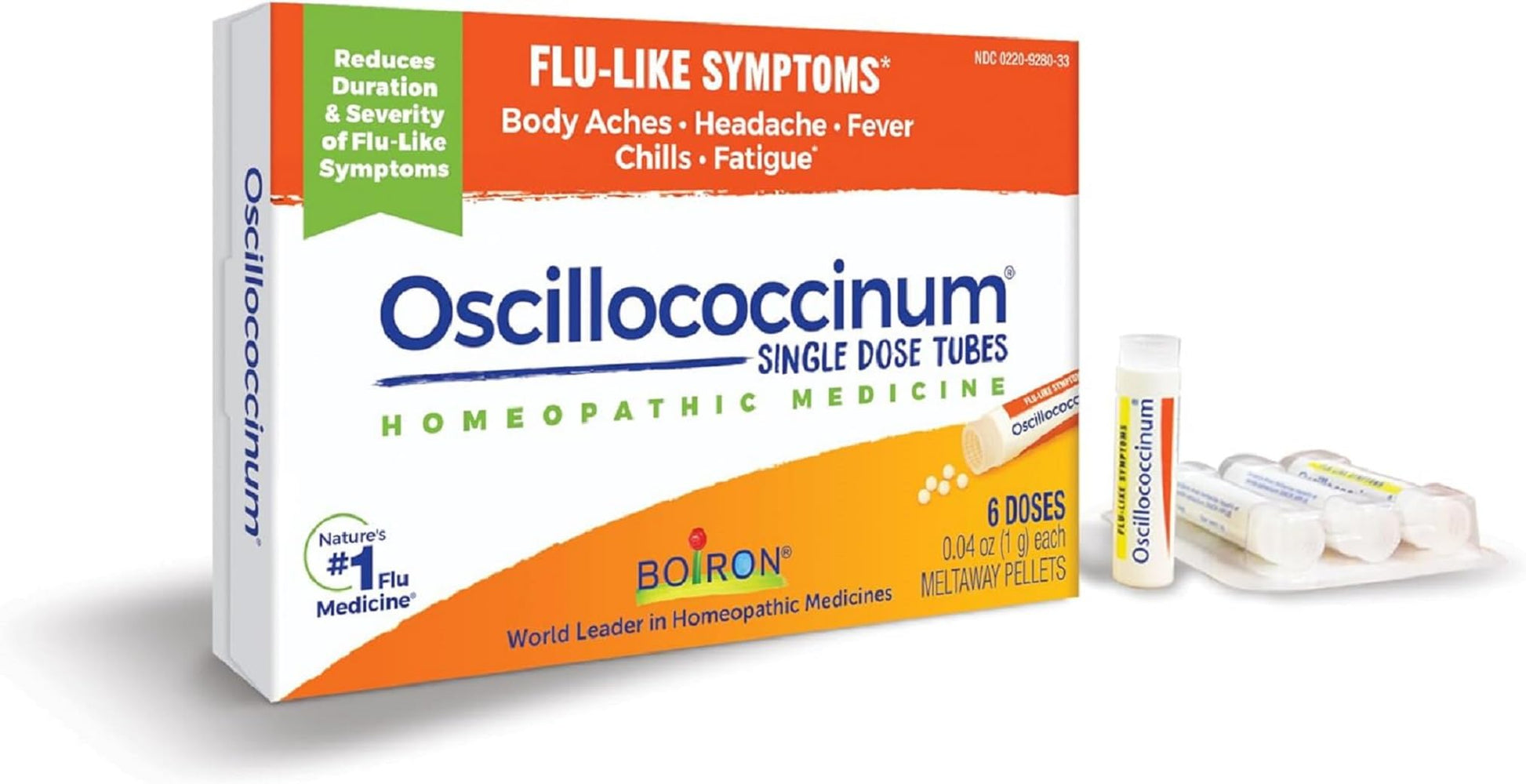 Boiron Oscillococcinum for Relief from Flu-Like Symptoms of Body Aches, Headache, Fever, Chills, and Fatigue - 30 Doses Gsupps Australia