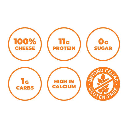 Moon Cheese Cheddar Believe It, 10 Ounce, 2-Pack, Crunchy, Protein-Rich Cheese Snack, Keto Friendly, 100% Real Cheese Moon Cheese