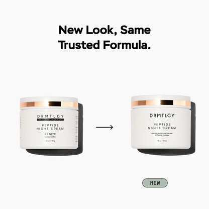 DRMTLGY Peptide Night Cream | Hydrating Firming Moisturizer DRMTLGY