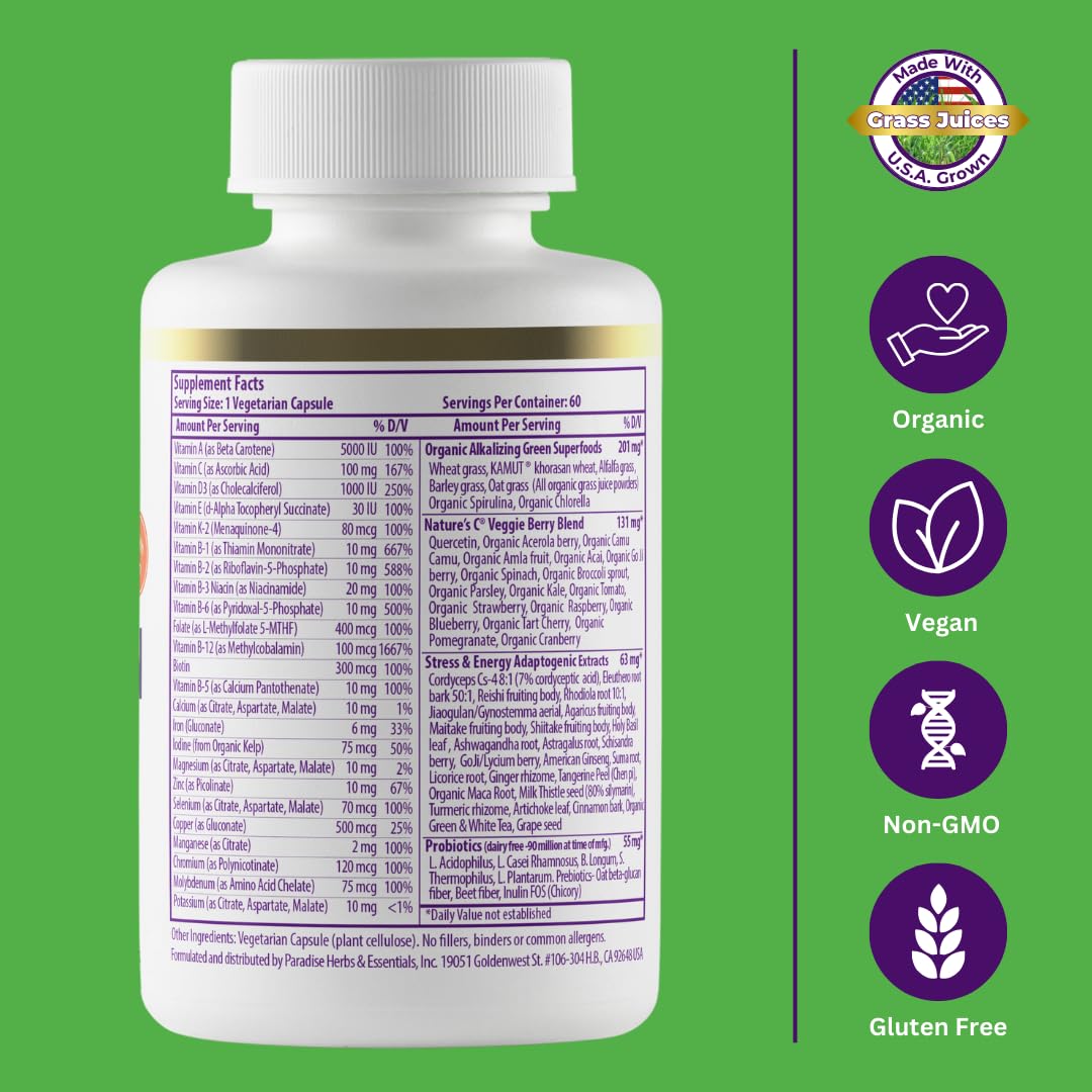 Paradise Herbs Earth's Blend Once Daily Multivitamin & B-Complex Bundle Paradise Herbs buy australia supplements