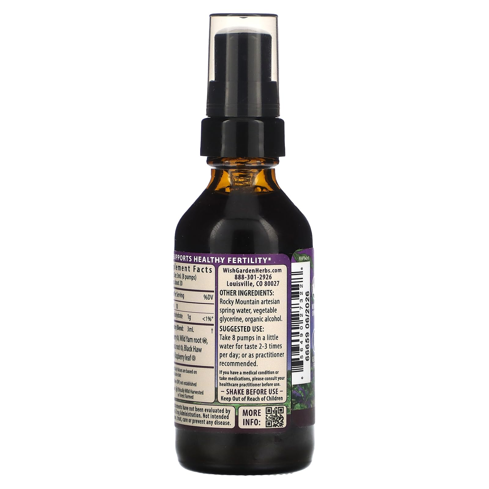 WishGarden Herbs Fertility Prep - All-Natural Fertility Herbal Supplement with Vitex, Red Maca & Raspberry Leaf, Supports Healthy Hormone Balance for Women, Optimal Uterine Health & Conception, 2oz WishGarden buy australia supplements