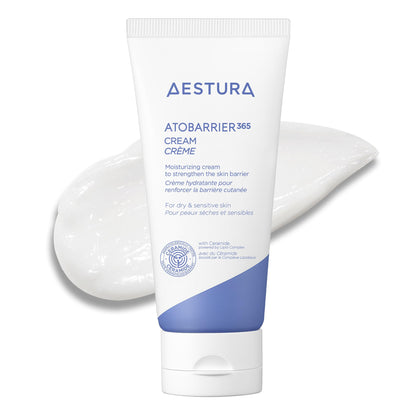 AESTURA ATOBARRIER365 Cream with Ceramides, Korean Face Moisturizer for Barrier Repair | 120H lasting Hydration, Ceramide Capsules, Dry & Sensitive Skin, Non-comedogenic, 80 mL / 2.70 fl.oz. AESTURA