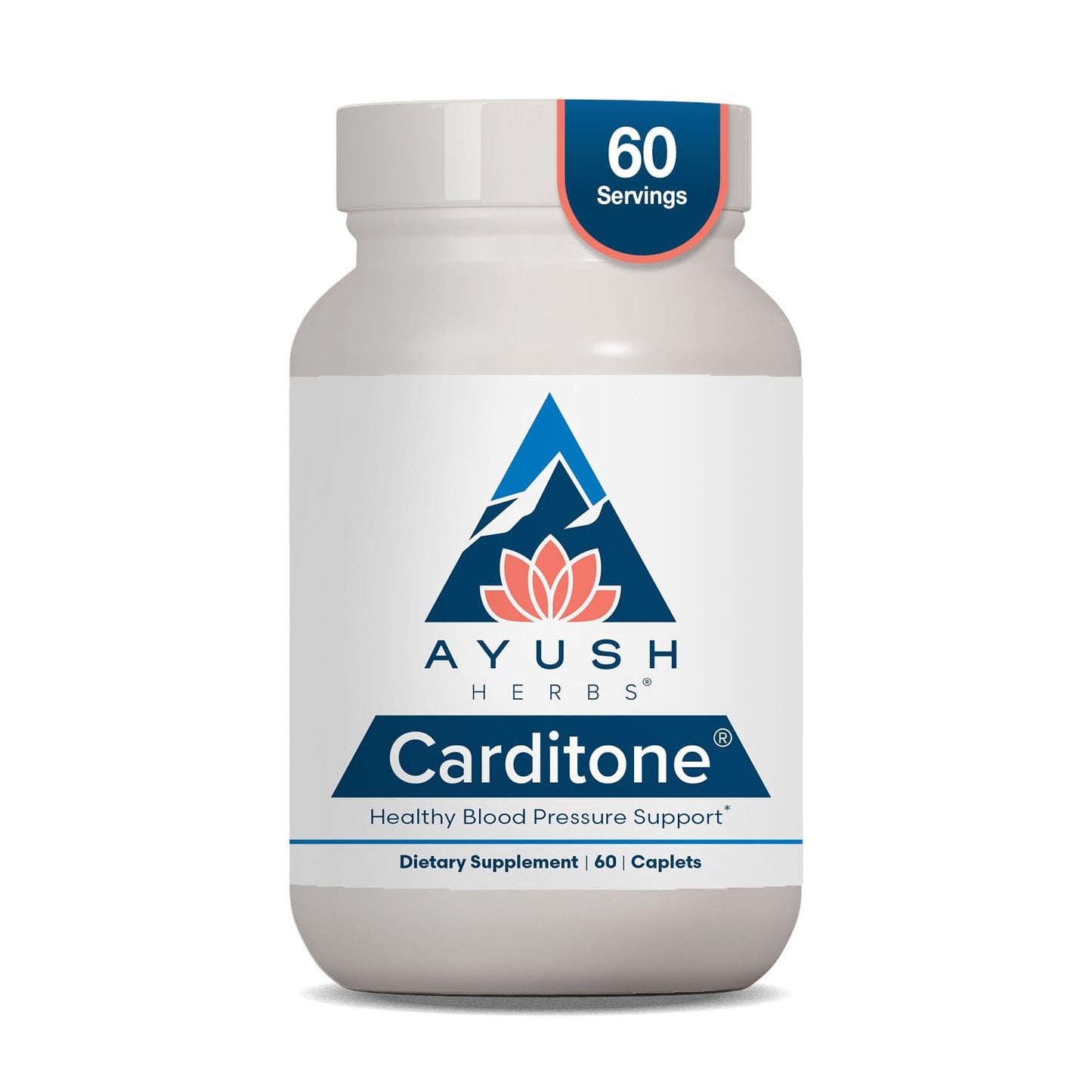 Ayush Herbs Carditone - Natural Heart Health Supplement for Women & Men, BP Formula, Holistic Heart Support with Rauwolfia, Arjuna, Calcium Ayush Herbs