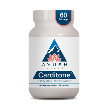 Ayush Herbs Carditone - Natural Heart Health Supplement for Women & Men, BP Formula, Holistic Heart Support with Rauwolfia, Arjuna, Calcium Ayush Herbs