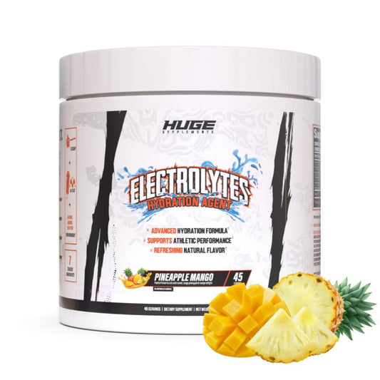 Huge Supplements Electrolytes Powder - Advanced Hydration Formula w/Full Electrolyte Profile - Sugar Free, No Artificial Flavors or Colors - 45 Servings (Artic Lime)