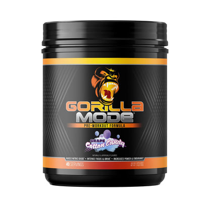 Gorilla Mode Pre Workout - Massive Pumps · Laser Focus · Energy · Power - L-Citrulline, Creatine, L-Tyrosine, Betaine, Hydroprime®, Alpha-GPC, 400mg Caffeine, Huperzine A - 792g (Rocket Frost)