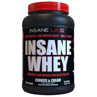 Insane Labz Insane Whey,100% Muscle Building Whey Protein, Post Workout, BCAA Amino Profile, Mass Gainer, Meal Replacement, 60 Srvgs, (Chocolate)