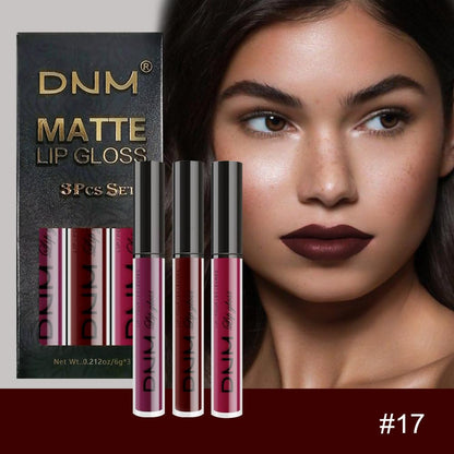 evpct 3Pcs Dark Red Purple Plum Matte Liquid Lipstick Sets for Women Matte Lip Stain Long Lasting Waterproof, Burgundy Blood Blue Red lipstick, Black Cherry Maroon Gothic 24 Hours Magic Lipsticks evpct