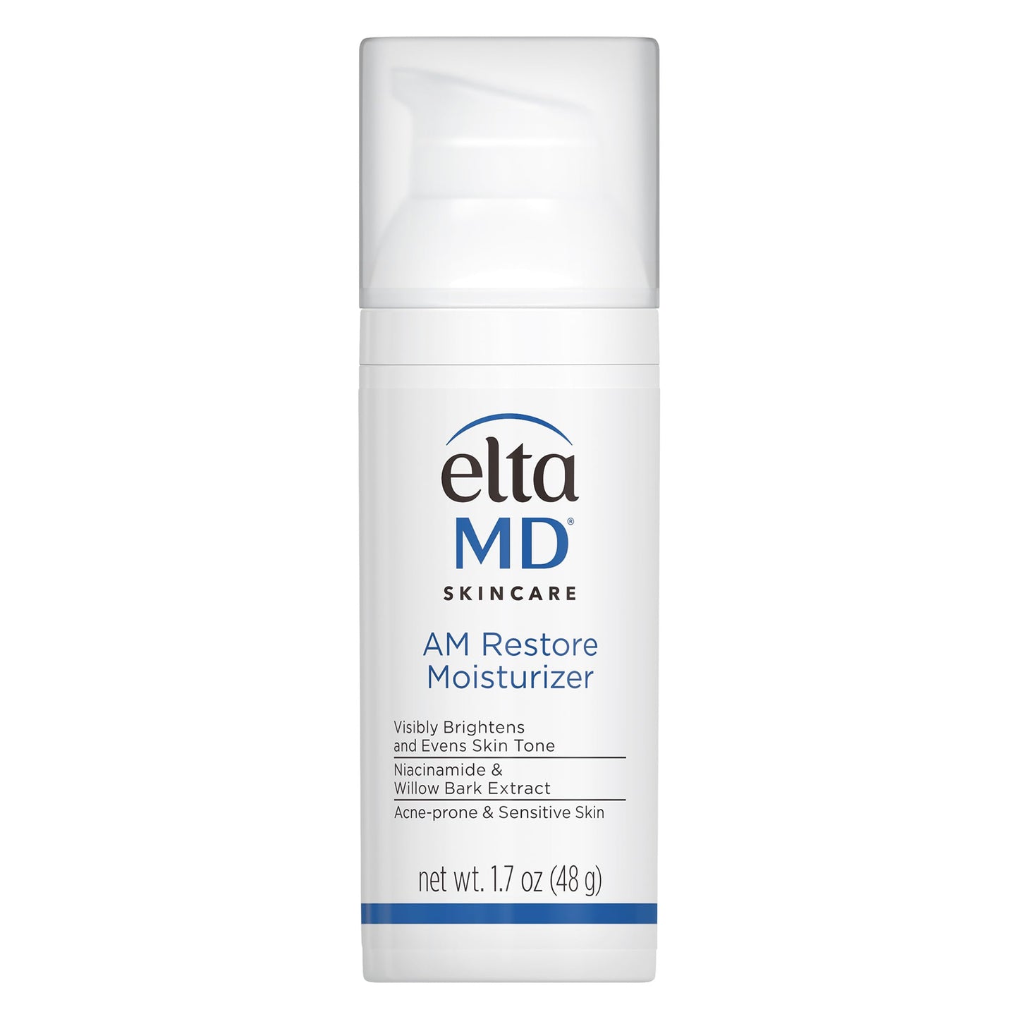 EltaMD AM Restore Face Moisturizer for Women and Men, Light Moisturizer Face Cream, Made with Niacinamide and Hyaluronic Acid, 1.7 oz Pump EltaMD