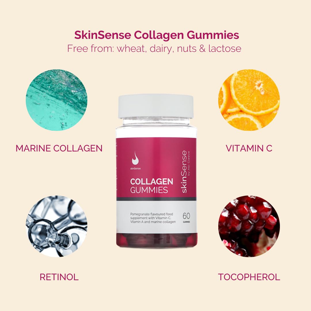 SkinSense Collagen Gummies 60PCS, Marine Collagen Chewable Gummy skinSense buy australia supplements